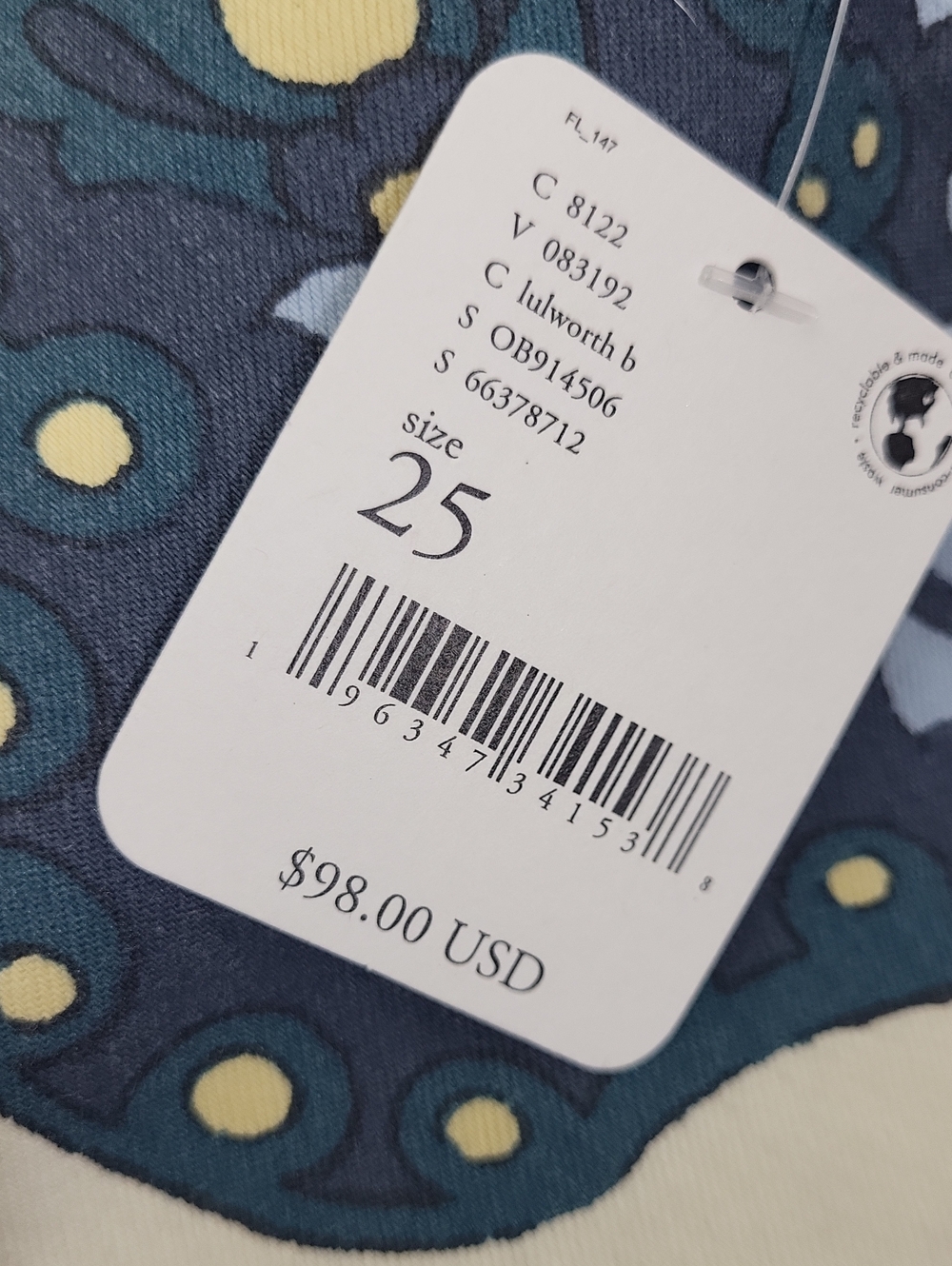 We The Free Jeans Multicolor Paisley Floral Mid Rise Flare Stretch. Size 25 - Picture 6 of 14